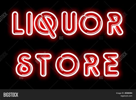 Liquor Store Neon Sign Image & Photo | Bigstock