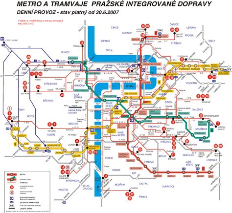 prague metro plan | Prague, Prague city, Map