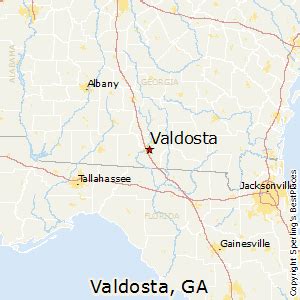 Map Of Valdosta Ga And Surrounding Area - Connie Celestina