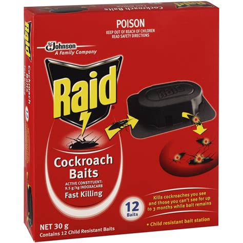 Raid Cockroach Bait - 12 Pack | Bunnings Warehouse