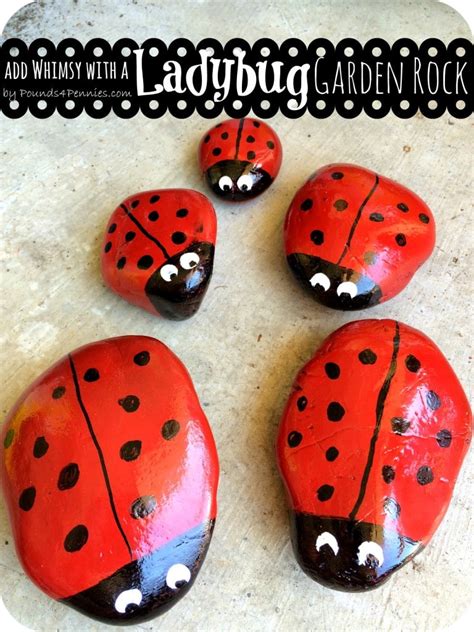 Add a Little Whimsy: Make a Painted Ladybug Garden Rock