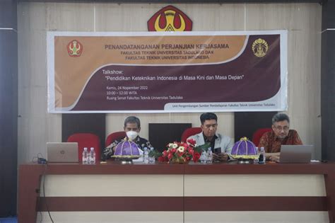 Penandatanganan Kerja Sama Antara FTUI Dengan Universitas Tadulako ...