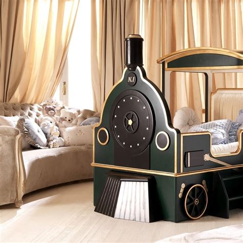 Luxury Custom Classic Toddler Train Bed - Ignite Imagination