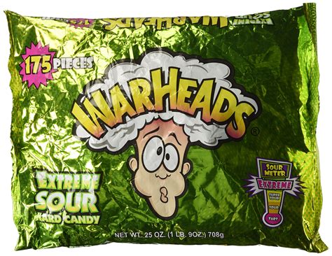 Buy Warheads Extreme Sour Hard Candy 175 Pieces Assorted Flavors - 25 oz bag Online at ...
