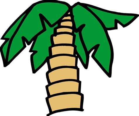 Cartoon Palm Tree, Clip Art free image download
