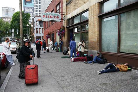 Men Waiting At Homeless Shelter - HooDoo Wallpaper