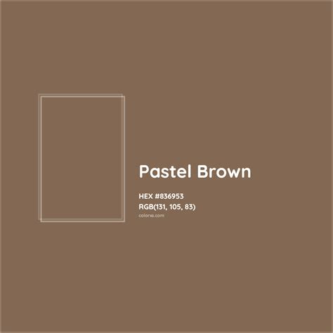 About Pastel Brown - Color codes, similar colors and paints - colorxs.com