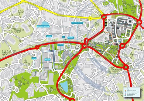 Illustrated map of Bracknell - Richard Bowring Photography Illustration ...