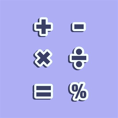 Premium Vector | Math symbols bundle icon set vector illustration ...