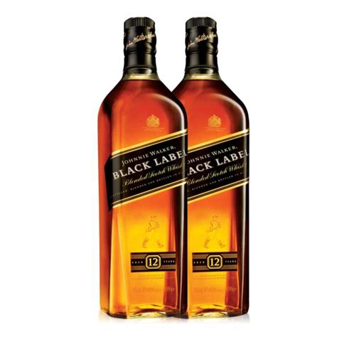 Johnnie Walker Black Label Aged 12 YO Blended Scotch Whisky 2x1L