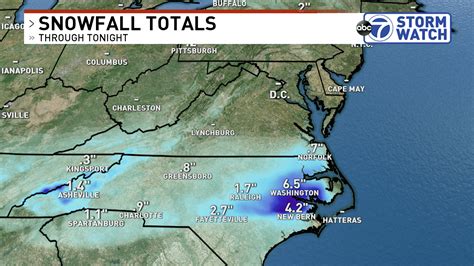 Light snow possible south, as North Carolina get slammed! | WJLA