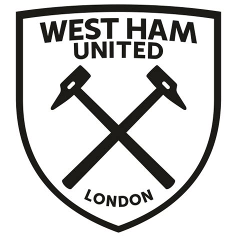 West Ham United FC Black SVG | West Ham United FC Black vector File