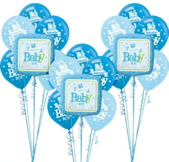 Welcome Baby Boy Balloon Kit 18ct - Party City