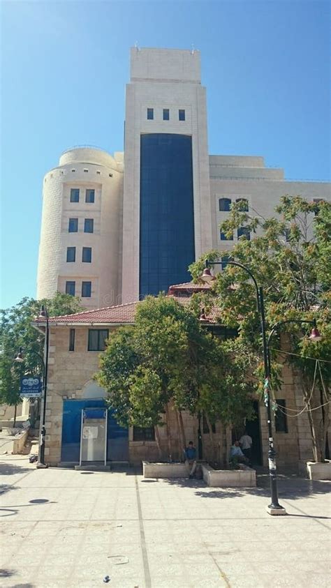 Arab Bank Building in Ramallah City Center Editorial Image - Image of ...