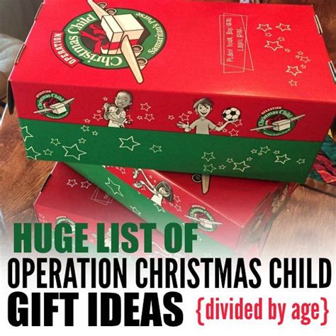 Operation Christmas Child Gift Ideas- Easy Gift Ideas by Age | Operation christmas child ...