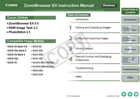 CANON EOS 10D INSTRUCTION MANUAL Pdf Download | ManualsLib