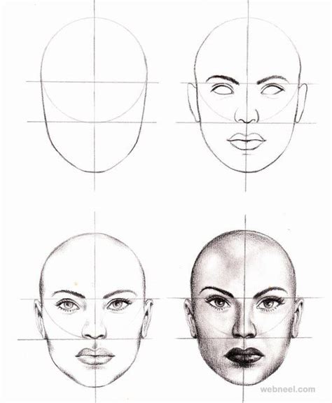 Pencil Drawing Step By Step Face Pdf - pencildrawing2019