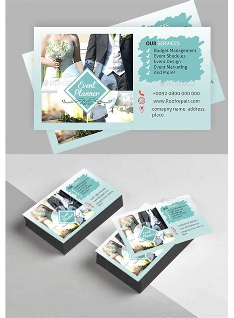 Event Planner Visiting Card Design For Event Management Company