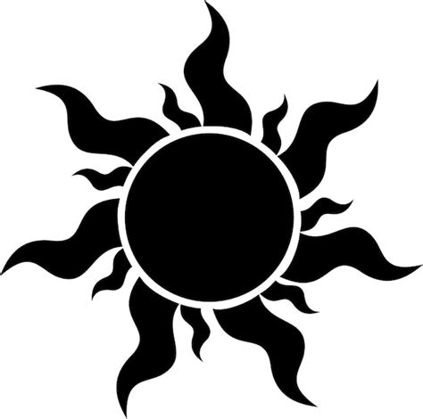 Premium Vector | Sun in the form of a cartoon .the illustrator symbol for the sun is black