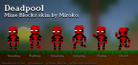 Mine Blocks - "Deadpool" skin by Miroko