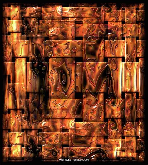 Melting Copper Weave Digital Art by Michelle Ressler