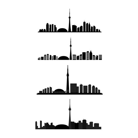 Toronto Skyline Set 2038356 Vector Art at Vecteezy