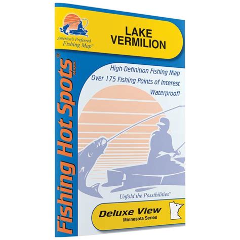 Fishing Hot Spots Lake Vermilion Map by Fishing Hot Spots at Fleet Farm