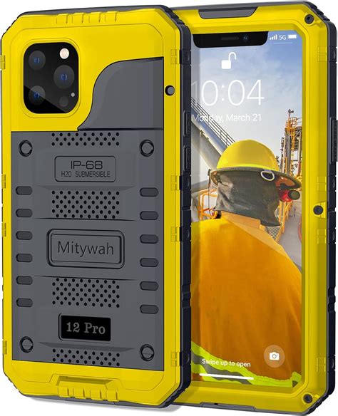 Amazon.com: Mitywah Waterproof Case for iPhone 12 Pro, Heavy Duty ...