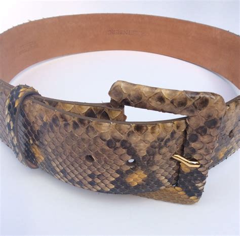 Python Belt in Yellow | Everard's Clothing