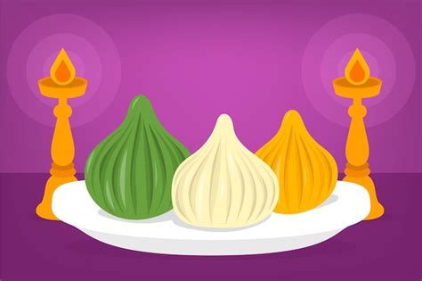 Free Vector | Hand drawn modak