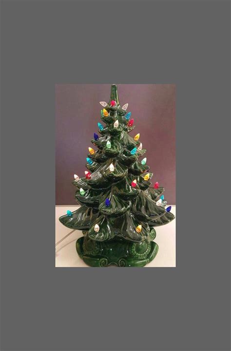 Ceramic Christmas Tree No Star Ceramic Christmas Tree With Lights - Etsy