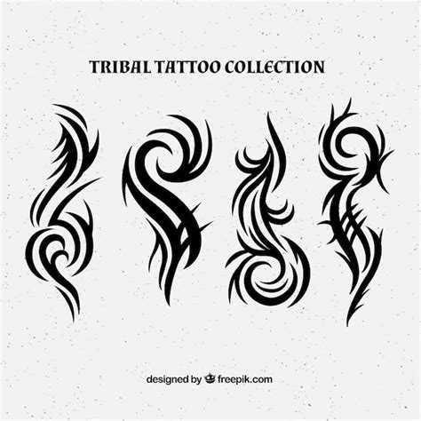 Free Vector | New style tribal tattoo collection