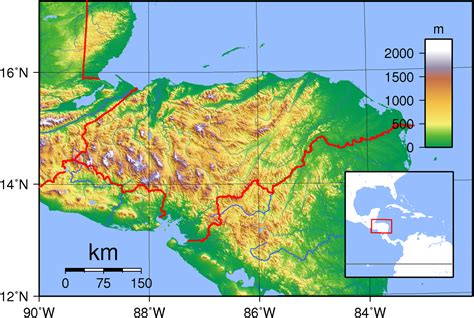 Mapa mudo de honduras - Imagui