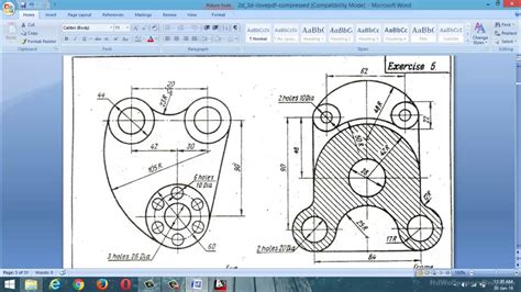 autocad 2D design practice examples(class-1) - YouTube