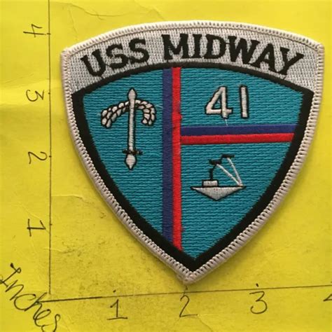 US NAVY AIRCRAFT Carrier USS Midway CV-41 USN Patch 8/3/23 $4.99 - PicClick