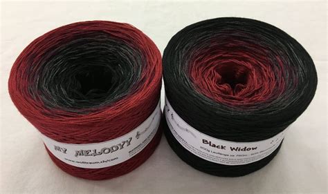 Black Widow Red and Black Yarn Gradient Yarn Burgundy - Etsy