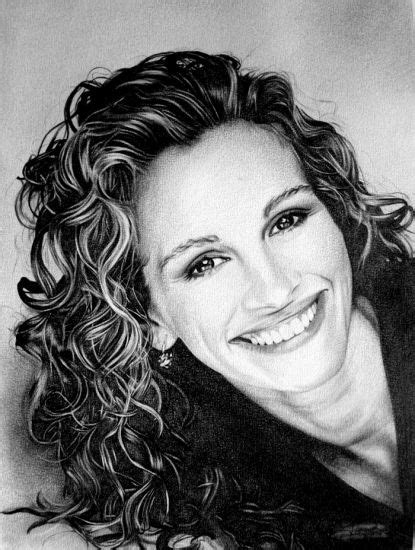 Julia Roberts by Domine | First pinned to Celebrity Art board here... http://www.pinterest.com ...