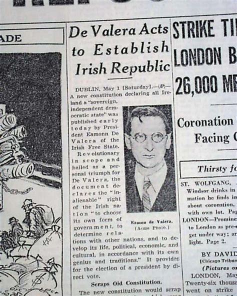 New Irish Constitution in 1937... - RareNewspapers.com