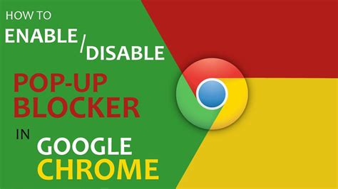 How to Enable / Disable Pop Up Blocker in Google Chrome 2017? - YouTube