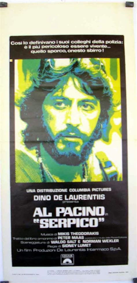 "AL PACINO SERPICO " MOVIE POSTER - "SERPICO" MOVIE POSTER