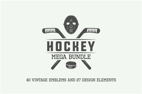 Vintage Hockey Emblems Bundle