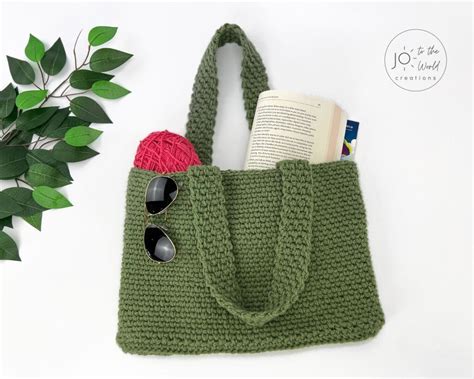 Easy Crochet Tote Bag Pattern - Free | Jo to the World Creations