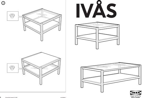 Ikea Ivas Coffee Table 47X28 Assembly Instruction