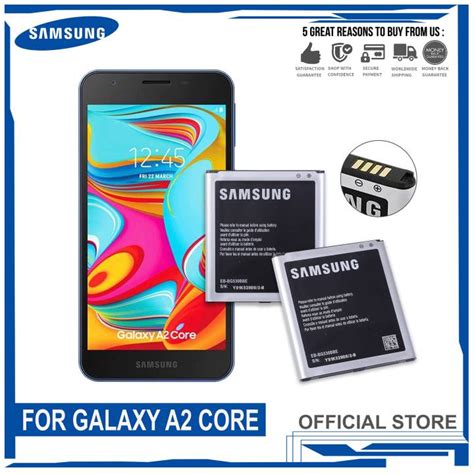 For Samsung Galaxy A2 Core Battery Original | Fit SM-A260F/DS, Model: EB-BG530BBE (2600mAh) High ...