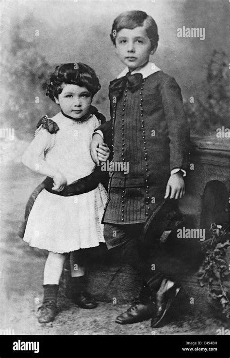 Albert Einstein and his sister Maria Stock Photo - Alamy