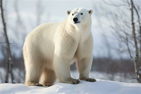 Polar bear in its natural habitat in the Arctic Circle. AI generated ...