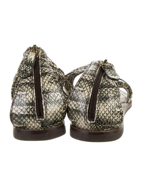 Tory Burch Leather Animal Print Sandals - Sandals, Shoes - WTO312453 | The RealReal