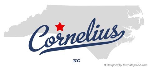 Map of Cornelius, NC, North Carolina