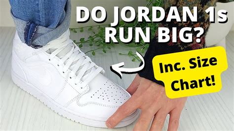 Do Jordan 1s Run Big? Size Guide & CHART - YouTube