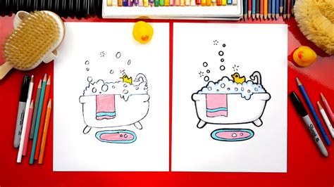 How To Draw A Bubble Bath - Art For Kids Hub